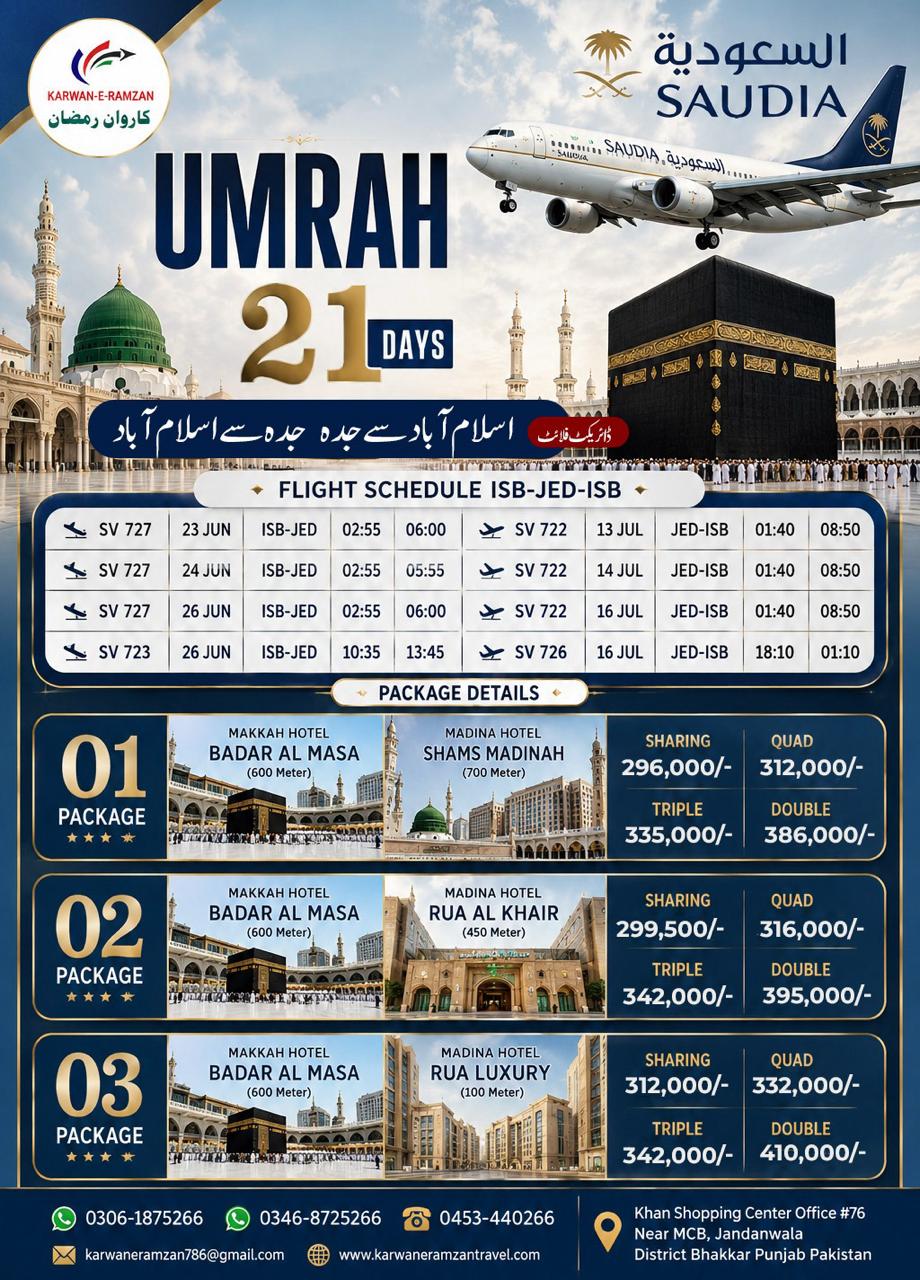 Umrah Groups From Islamabad